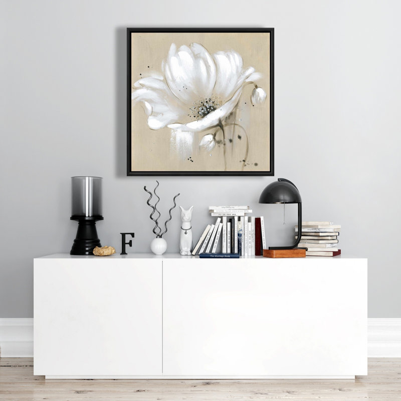 " White Abstract Wild Flower "