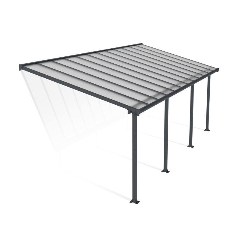 Olympia Awning, Grey, 3m H x 7.4m W x 3m D
