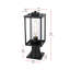 Mickle 6 Inch Outdoor Post Light in Black