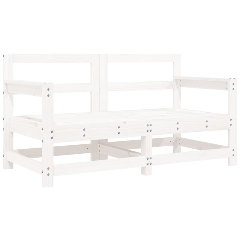Caelia Pine Outdoor Lounge Chair, White Pine