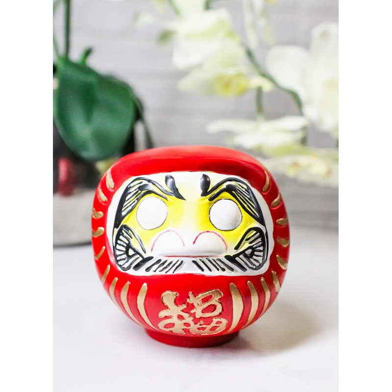 Figurine rouge Daruma Talisman of Prosperity, Rouge