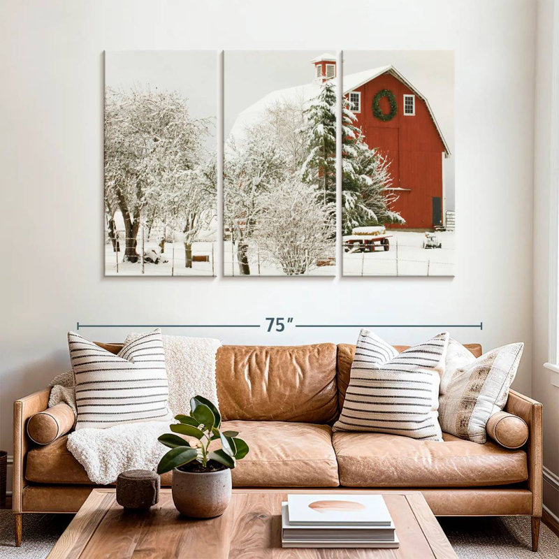 Lilie Festive Barn, H 42 po x l 65 po