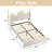 Bed Frames Lamb Velvet Beds Cute Platform Bed Frame Sturdy Platform Bed-1128640492-1128640495