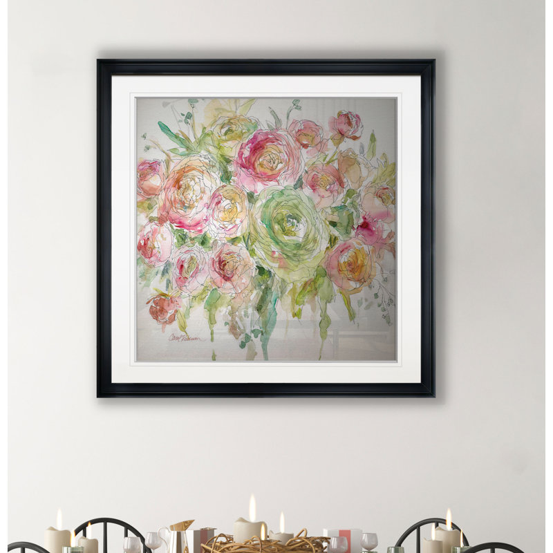 Graceful Bouquet - reproduction de cadre photo sur papier, H 30,5 po x l 30,5 po x P 1,5 po