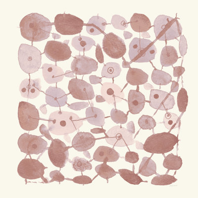 Mid Century IV Blush by Cheryl Warrick - Wrapped Canvas Painting