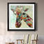 Girafe - cadre photo, impression sur papier-1270571554-1270571553