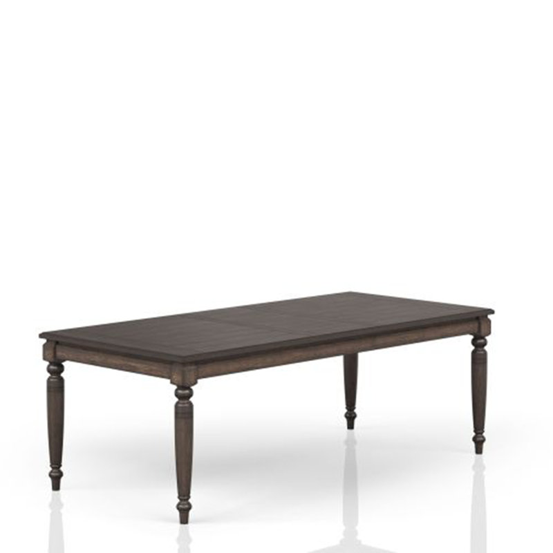 Deep Coffee Expandable Dining Table - Adjustable Size to Fit Your Space & Needs