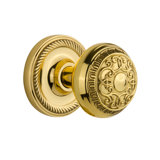 Rope Rosette with Egg & Dart Door Knob