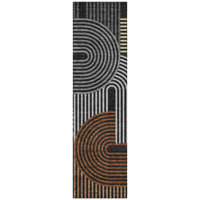 Machine Washable Indoor/Outdoor Chantille ACN2549 Mid-Century Modern Rug