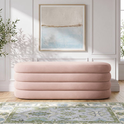 Banc rembourré 49 po avec rangement pour chambre à coucher