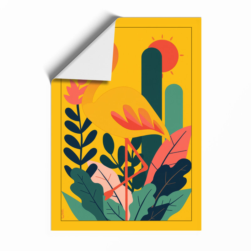 Flamingo Paradise Tropical - Print, Unframed, A1 - 84.1 x 59.4 cm