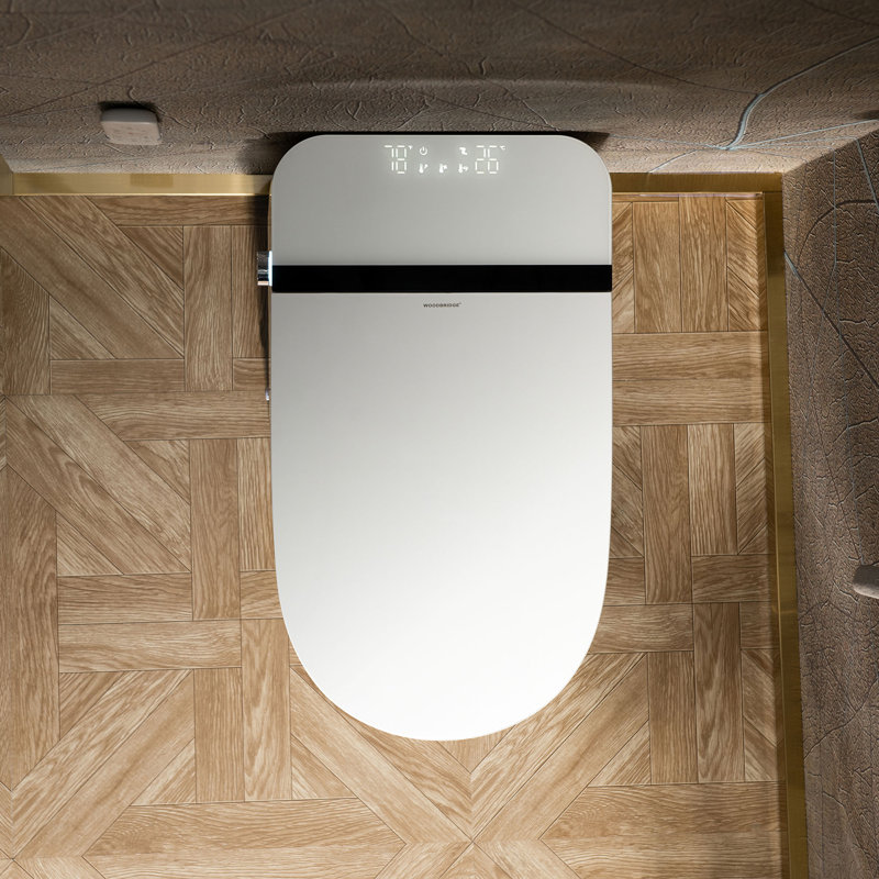 Bidet Smart Toilet with Foam Shield, Pulse Wash, ADA Comfort Height, Auto Open/Close, Blackout Flush, Heated Seat, Fragrance System,