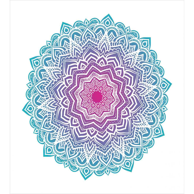 Eclectic Polyester Geometric Shapes Duvet Cover