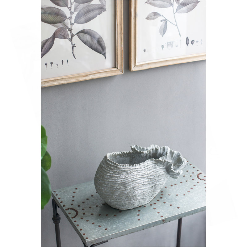 Jardinière en ciment 14,2 x 7,9 x 7,9 po, intérieur et extérieur