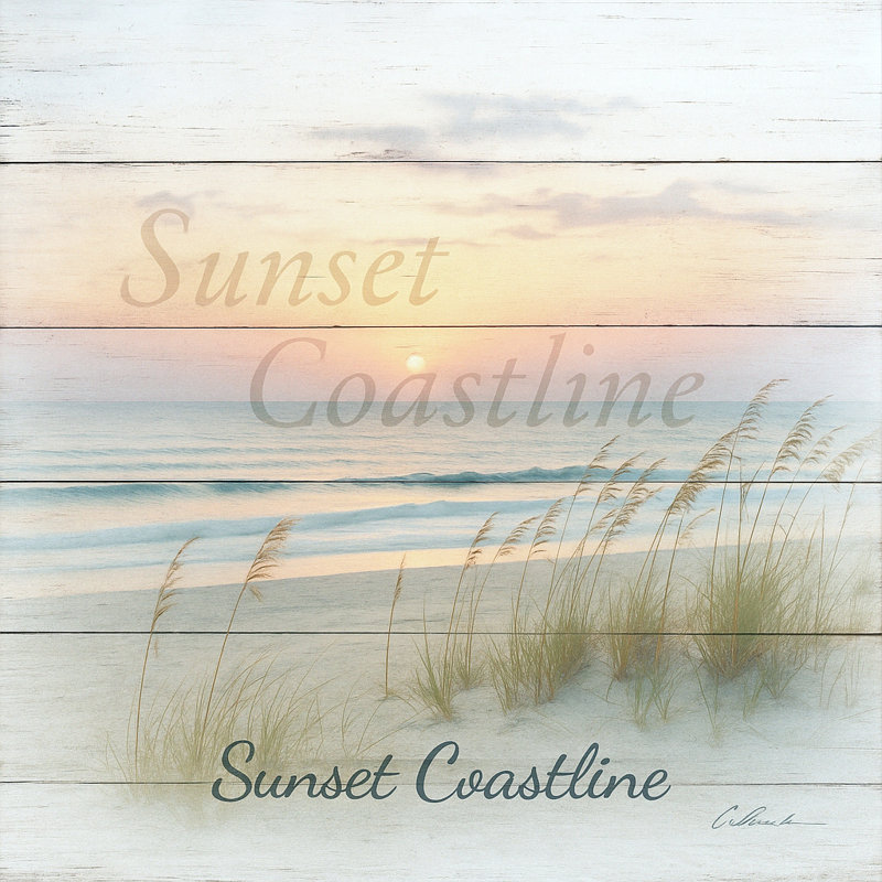 Coucher de soleil sur la côte