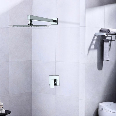 Robinet de douche mural avec robinet de position - Construction en laiton fin, fabrication robuste