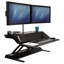 Poste de travail assis-debout Lotus Dx de Fellowes - noir