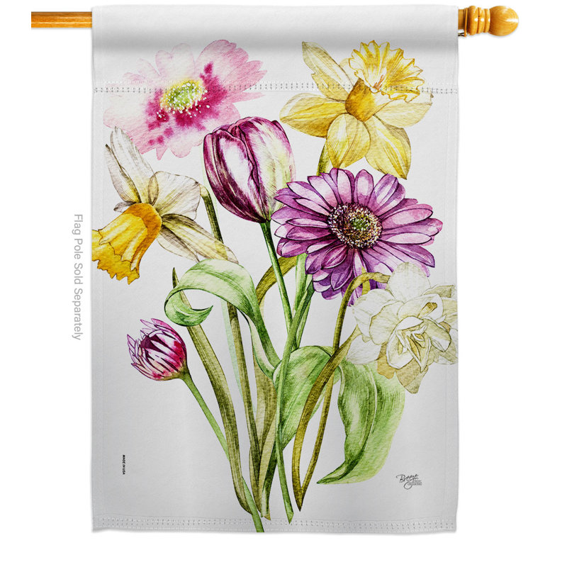 Drapeau de maison à 2 côtés en polyester 40 po x 28 po