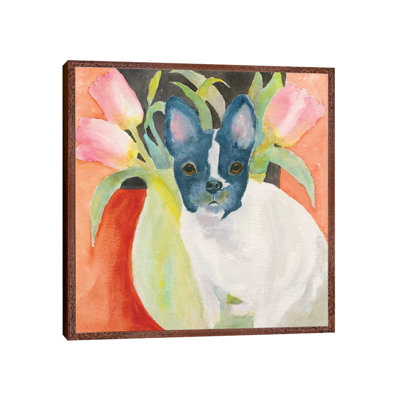 Tulip Frenchie 1 Piece Painting on Canvas