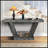60 Inches Vintage Distressed Wood Entryway Bench With 2-Tier Solid Wood Veneer Storage, Rustic Design For Hallway And Living Room-1116765704