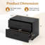 Commode de rangement horizontale empilable à 2 tiroirs avec poignées-124801727