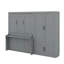 Grand lit escamotable mural avec placard-254404574