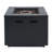 30Inch Square  Steel Fire Pit Table, In Black,40000BTU