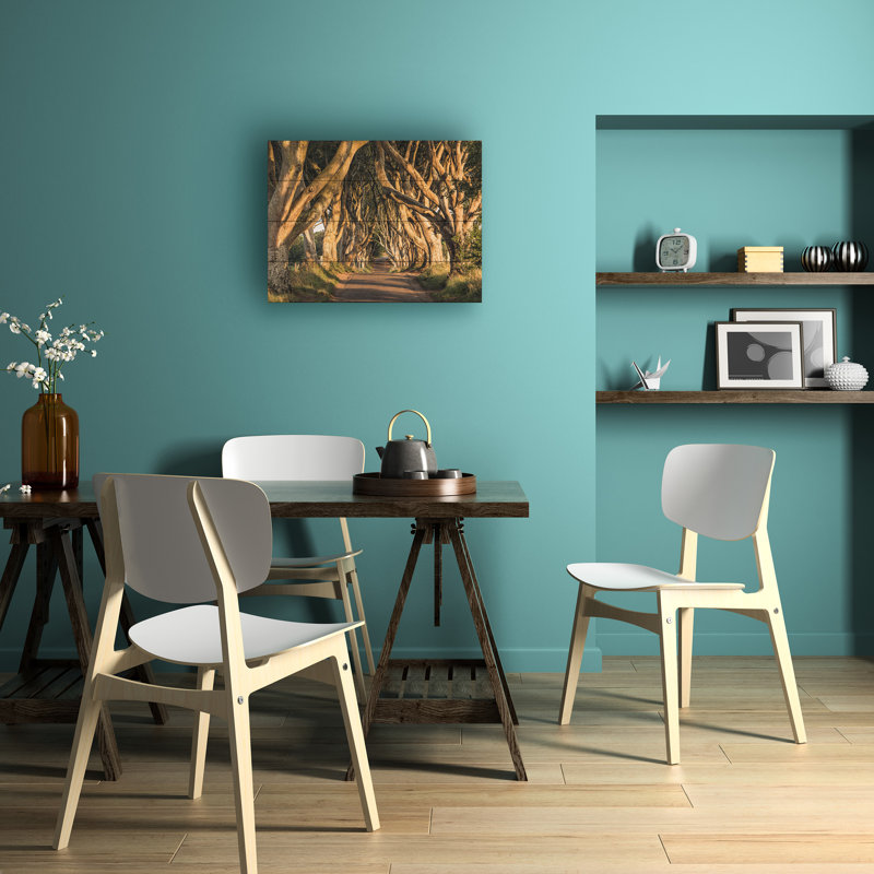 Stefan Hefele  The Avenue Wood Slat Art, H 12 po x l 16 po