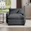 Fauteuil d'appoint simple en velours côtelé-159499124