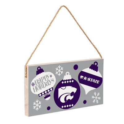 Plaque murale en bois 6 x 11 Kansas State University