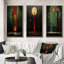 «Full Moon Urban Solitude Retro Minimal IV», 3 pièces sur toile-762042844-762042847