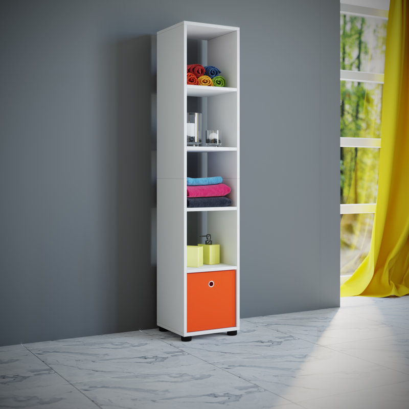 Ikard 160cm H x 31cm W Wood Cube Bookcase