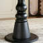 Brown Black Round Solid Wood Dining table-736641925