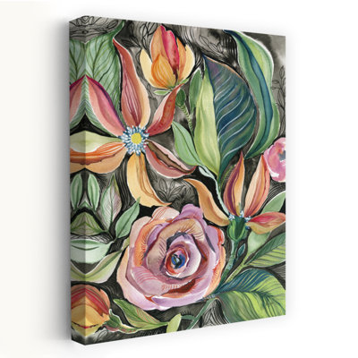 Art fantaisiste de fleur de jardin