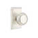 Emtek Privacy Knobset w/ Rectangular Rosette and Norwich Knob