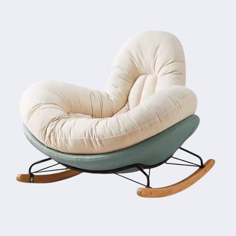 Chaise berçante simple à bascule, Vert