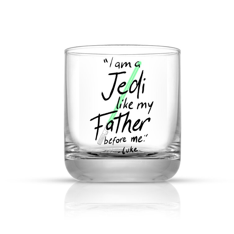 JoyJolt Set of (2) 14.2-oz Obi-Wan Kenobi Lightsaber Glasses 