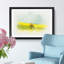 Lone Tree in a Yellow Meadow in Abstract - Picture Frame Graphic Art Print-55761103-55761104