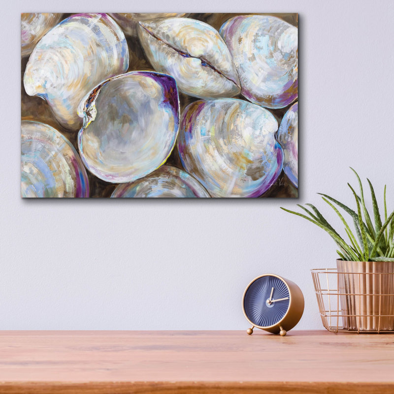  «Clambake Cluster» par Jeanette Vertentes, art mural en verre acrylique, H 12 po x l 16 po x P 0,13 po