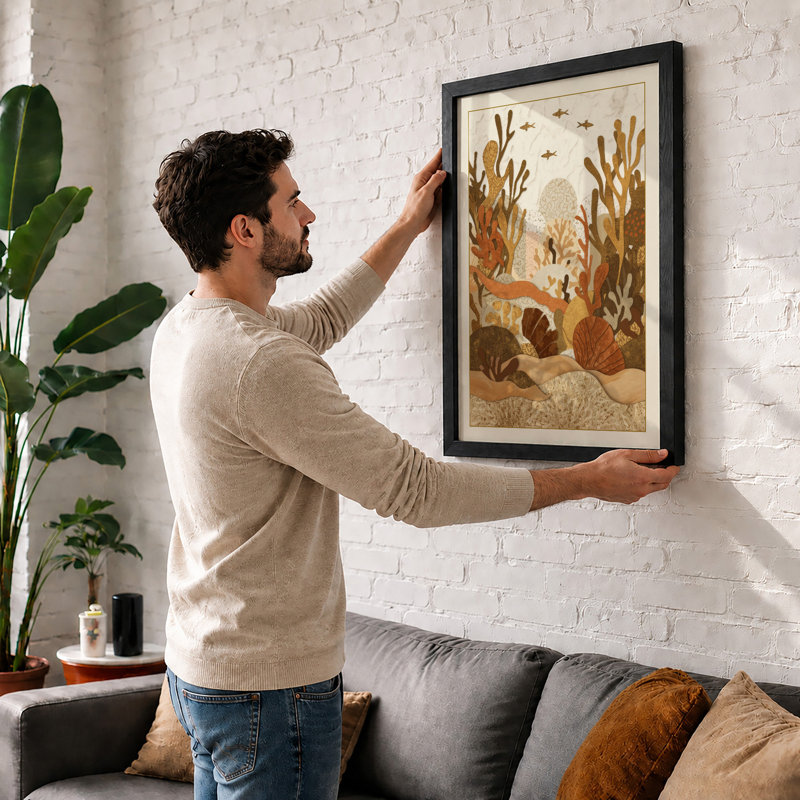 Kelp Forest Coastal - Framed Print, Unframed, A4 - 29.7 x 21.0 cm