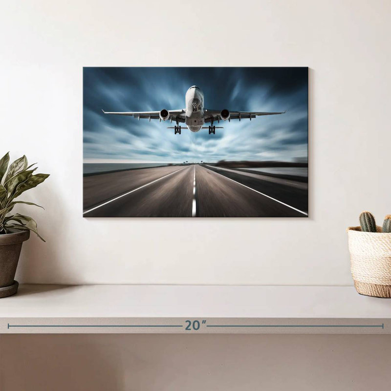 Mehar Runway Airplane, 8" H x 12" W