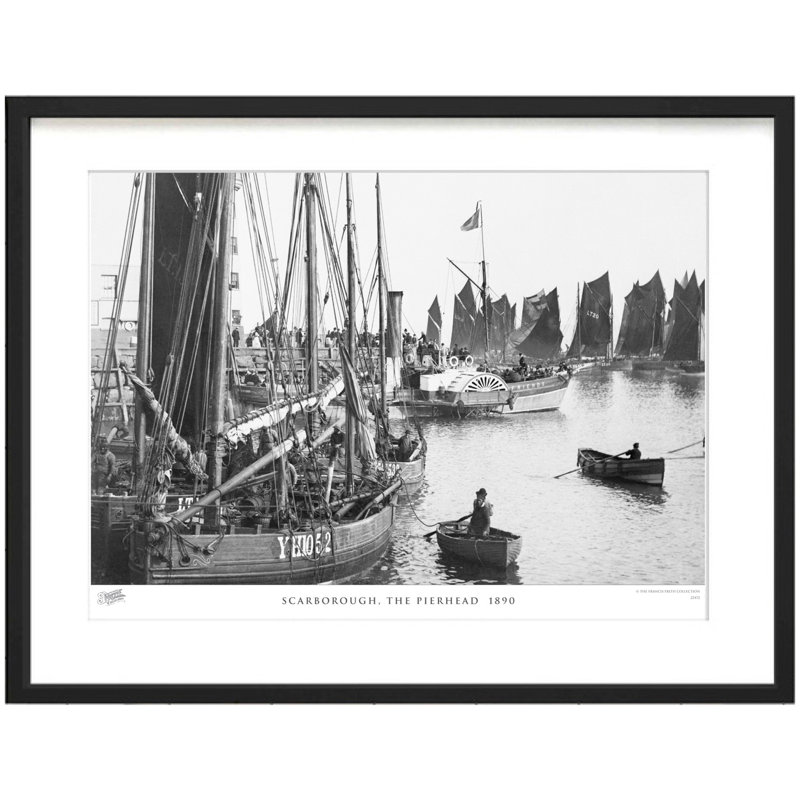 Scarborough, The Pierhead 1890 by Francis Frith - Single Picture Frame Print, 60cm H x 80cm W x 2.3cm D