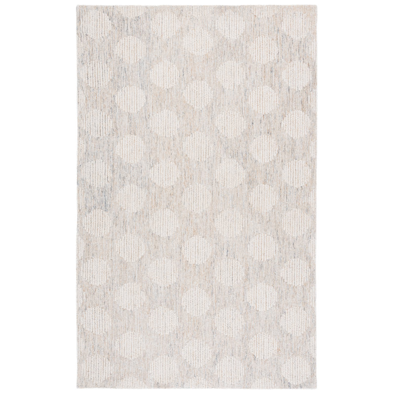 Metro 895 Hand Tufted 85% Wool; 15% Cotton Geometric Rug, Rectangle 6' x 9'