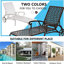 Chaise longue en aluminium coulé brun 1Pcs