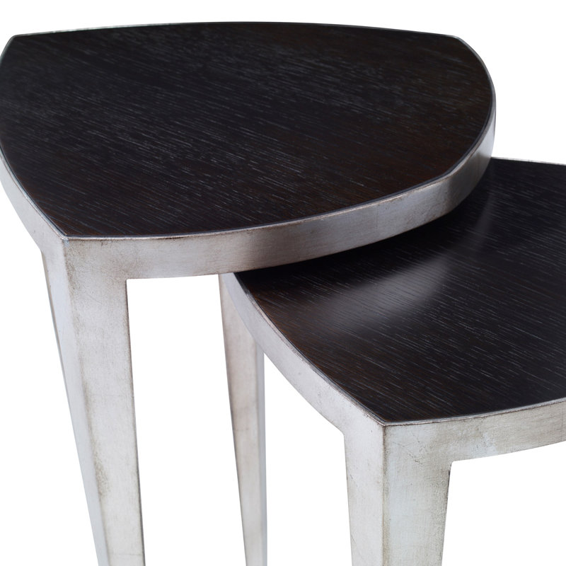 Reuleaux Solid Wood Top Nesting Tables