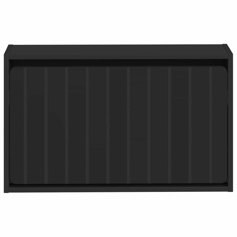 Flip Down Shoe Storage, 43 cm H x 71 cm W x 17 cm D, Black