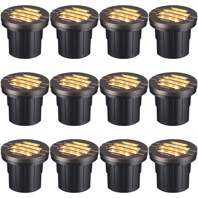 Integrated LED Aluminum Landscape Well Light In Ground Outdoor, Oil Rubbed Bronze