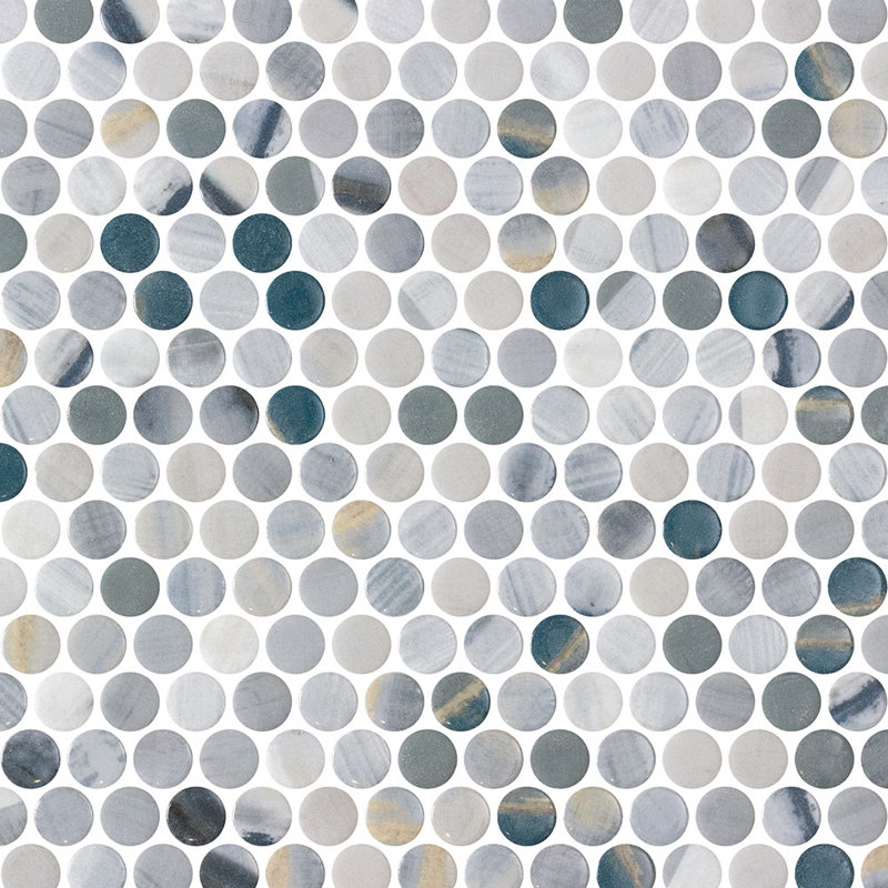 Carreau de mosaïque en verre recyclé Spectrum, Nora