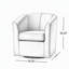 Fauteuil demi-tonneau pivotant en similicuir-1558136495