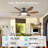 51" Flush Mount Ceiling Fan And Remote Control-1420649505